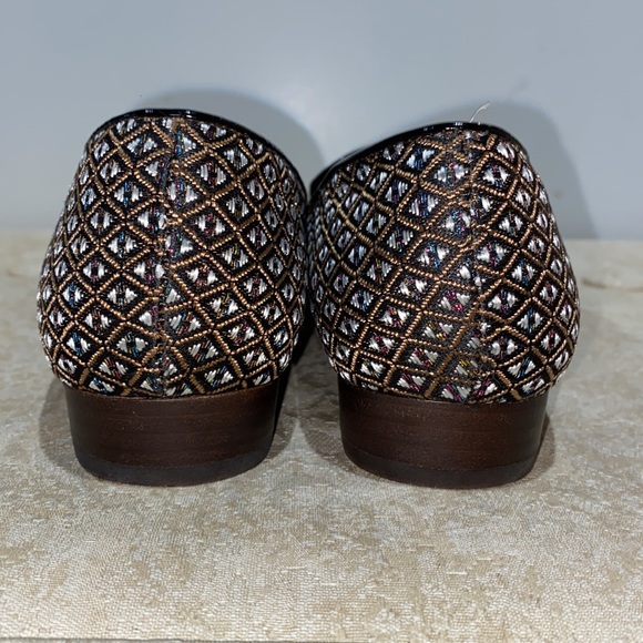 J. Crew Jacquard Tassel Slip On Loafer Like New Size 8 - Picture 5 of 10